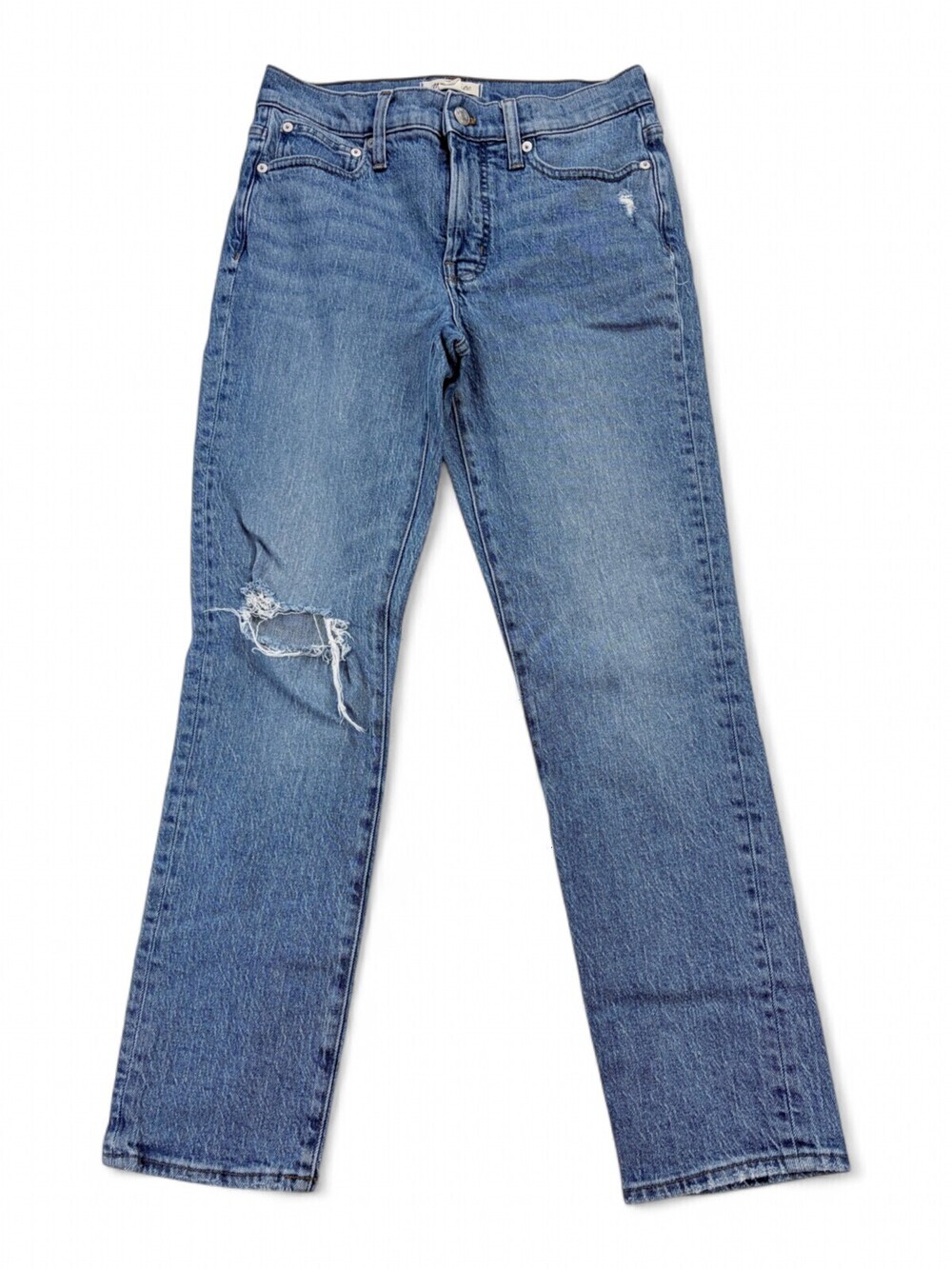 Madewell Perfect Vintage Mid-Rise Jeans Size 26 Distressed